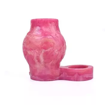 MAPARON Penis Ring Cock Ring Penis Sack with Concave and Convex Penetration Type Silicone L 4cmx11.2cm