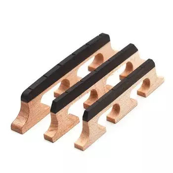 Maple And Ebony 3 Footed Banjo Bridge For 4 5 6-String Banjos Parts Musical Replacement Erhu Tool Banjo Bridge Accessories