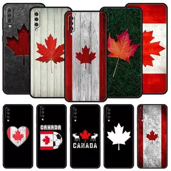 Maple Canada Flag love Football Phone Case For Samsung A12 A32 A50 A70 A20E A20S A10 A10S A22 A30 A40 A42 A52 5G A02S A04s Cover Samsung A30
