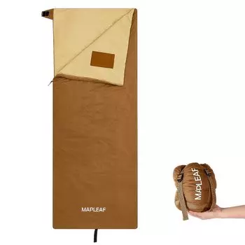 Mapleaf Спальный мешок Disaster Sleeping в 3 комфортных температурных режимах, с мешком для хранения x мешок, тип конверта, состегиваемый, ультралегкий,