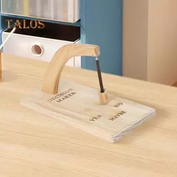 Маятник для принятия решений, ручная работа, украшение для принятия решений из дерева, прочный дубовый магнитный маятник для принятия решений, украшение для домашнего офиса L A