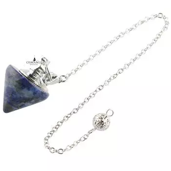 Маятник из натурального камня ляпис