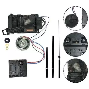 Маятниковый механизм часов с музыкальным колокольчиком, кварцевый маятниковый привод, аксессуар «сделай сам» As picture shows