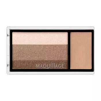 Maquillage Dramatic Eye Color BR744 Chocolate Mille Crepe Eye Shadow Customized Grade Nose Shadow Eyebrow Body (Multi) 2.5g