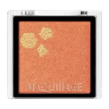 Maquillage Dramatic Eye Color (Powder) OR415 Happiness Mango Pearl Eye Shadow Customized Orange Body 1g