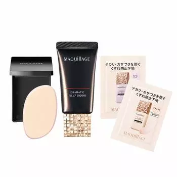 Maquillage Dramatic Jelly Liquid Limited Set S1 Foundation Unscented Ocher 20 Natural Skin Color 27g Natural Tone Up 1 each Liquid: + Base: + Base: