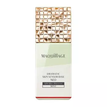 Maquillage Dramatic Skin Sensor Base NEO Mint Makeup Base Unscented Mint Равномерно скрывает покраснения 25 мл