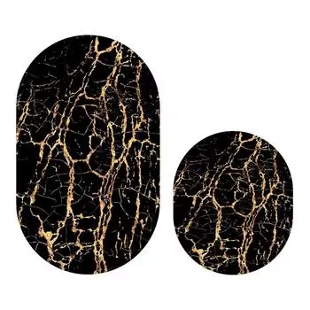 Marble 06 Djt, 2-х частей, овальный коврик для ванной, набор шкафов