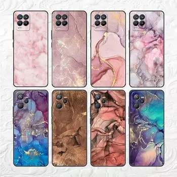 Роскошный чехол с мраморным узором для Realme 8 C21y GT Neo 2 3 8i C21 7 C11 6 C12 C35 C3 GT 9 Pro C12 Master Funda Phone Cover Realme 8i