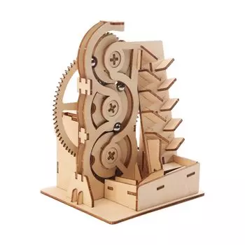 Marble Run Gear Pump 3D Puzzle Laser Wooden Craft Kit Present Toy Toy Educational Toy Boys Girls Adults Child Garden Gift New Year Gift Birthday