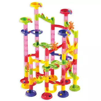 Marble Run Race Дети Малыш Мальчики Строительные блоки Творческая игра