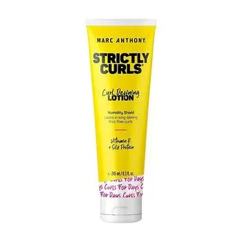 Marc Anthony Strictly Curls Vitamin E Лосьон для формирования и укрепления локонов Увлажняющий распутывающий лосьон для волнистых, сухих, поврежденных вьющихся волос Укладка против вьющихся волос
