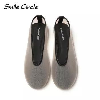 Marcy Wmbellished сетчатые балетки женские прозрачные туфли на плоской подошве с кристаллами круглый носок женские сандалии из натуральной кожи