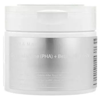 Мэри и Мэй, Глюконолактон (PHA) + Очищающие салфетки с соком березы белой, 70 шт., 270 мл