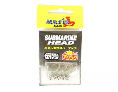 Maria Jig Head Submarine 0.5 грамм , размер 6 (3710)