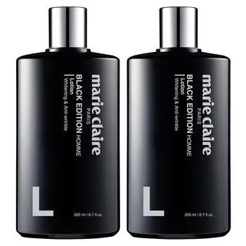 Marie Claire Black Edition Homme Lotion 200 мл Эмульсия, 2 шт.