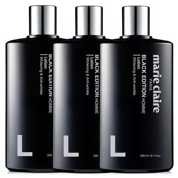 Marie Claire Black Edition Homme Lotion 200 мл Эмульсия, 3 шт.