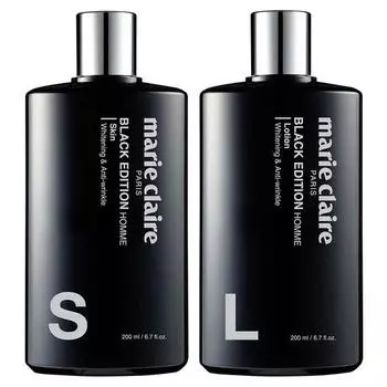 Marie Claire Black Edition Homme Skin + Lotion, 1 набор