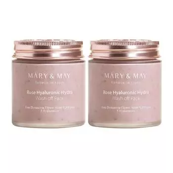 Marienmay Rose Hyaluronic Hydra Wash-Off Pack 125g, 1 pack, 2 packs