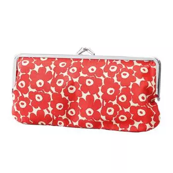 Marimekko косметичка для аксессуаров marimekko косметичка для макияжа пенал для ручек Puolikas Kukkaro Pieni Unikko бежевый x красный 091438 836 [предмет] бежевый