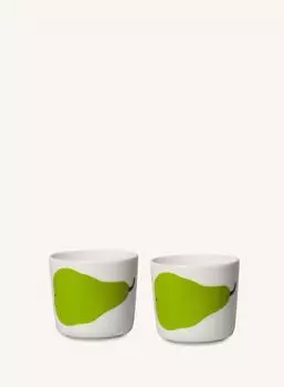 marimekko PAARYNA latte mug green set of 2 mug cup coffee cup no handle Scandinavian tableware
