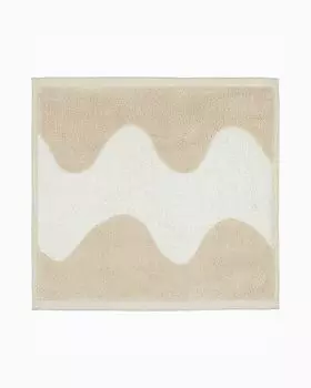 Marimekko Полотенце для рук Носовой платок 30 x 30 см Lokki Белый x Бежевый 70947 183 [Товар]