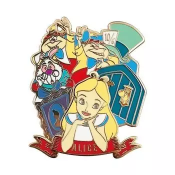 Marimo Craft Disney Collection Pin Badge Alice x W5.2 H6.2cm MDMIX-132