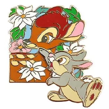 Marimo Craft Disney Collection Pin Badge Bambi Tonsuke & W6.16.6cm MDMIX-128