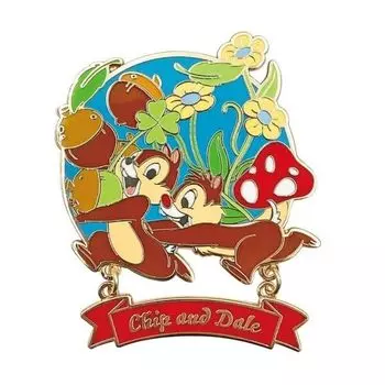 Marimo Craft Disney Collection Pin Badge Chip Dale x & W5.1 H6.4cm MDMIX-131