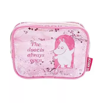Marimo Craft Moomin Shaka Shaka Pouch 80th Anniversary Pink W170 x H130 x D50mm MOM-759