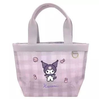 Marimo Craft Sanrio Characters Mesh Series Mini Tote Kuromi W30H21D11cm SRTZ-048