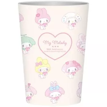 Marimo Craft Sanrio My Melody 50th Girly Pop Heart нержавеющая сталь стакан флаер x 450 мл приблизительно. 86 H122 мм/Емкость приблизительная. МММ-562