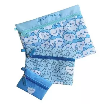 Marimocraft Chiikawa Gyugyutto Series Pouch Hachiware 3-row L/W27H21cm CKW-083