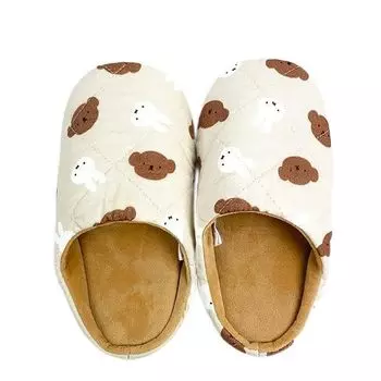 Marimocraft Miffy Slippers Quilted Series Boris Brown коричневый
