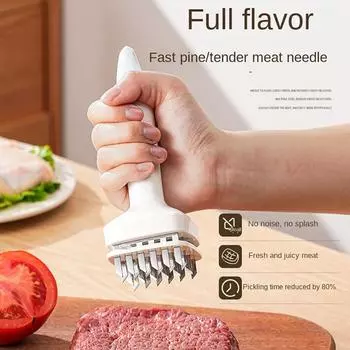 Маринад 24 Острая игла для размягчения мяса из нержавеющей стали Молоток для мяса Молоток для размягчения мяса