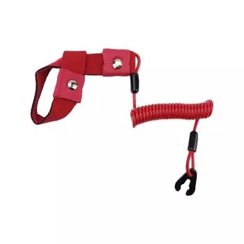 Морской мотор лодочный моторный трос аварийный стоп-ключ трос быстросъемный для моторных лодок водонепроницаемый чёрный