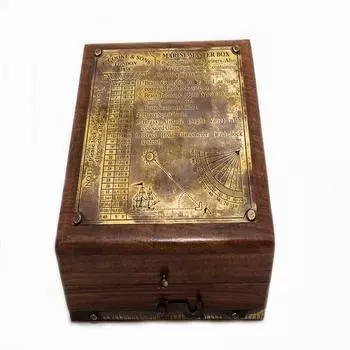 Marine Master Box Tool Compass Spirit Level Алидада Scale Увеличительное стекло Коллекционная морская