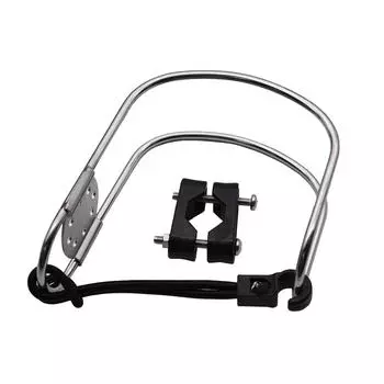 Marine Stainless Steel Lifebuoy Bracket Life Buoy Holder Boat Accessories Life Buoys Ring Horseshoe Bracket Rustproof for Yacht