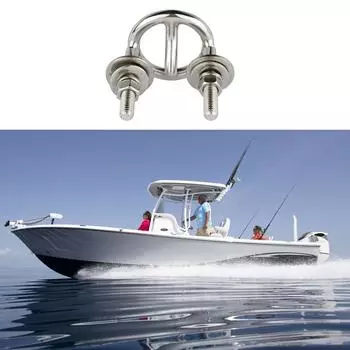Marine Tow Eye Hook Boat Transom Mount Bracket Hardware Accessories