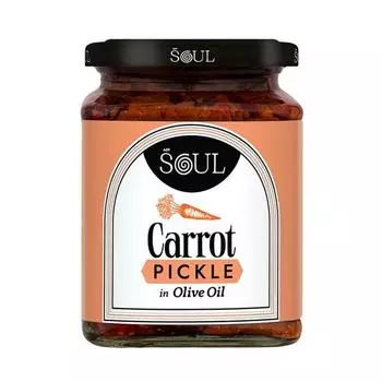 Маринованные огурцы Soul Carrot в оливковом масле 265 граммов — ароматный коктейль с добавлением оливкового масла высшего качества