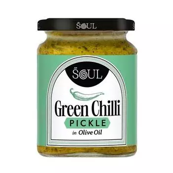 Маринованные огурцы Soul Green в оливковом масле 265 граммов — острая смесь, настоянная на оливковом масле премиум-класса