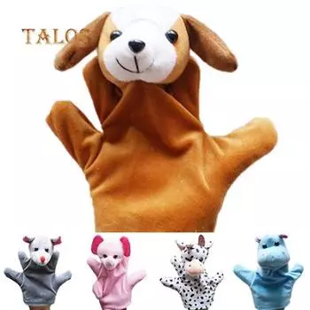 Марионетки милые животные перчатки ручной куклы плюшевые детские зоопарк ферма мешок плюшевые игрушки one size