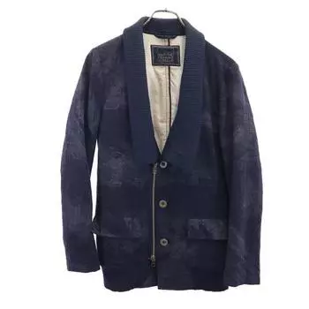 MARITHE + FRANCOIS GIRBAUD Комбинезон с ручками Шерстяная куртка M Темно-синий Мужской Б/у