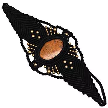 Мариум Джаспер Макраме Нить Драгоценные Камни Украшения Ручной Работы 8-10 Ad Этнический