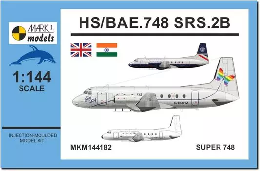 Mark 1 Super 748 Plastic Model MKM144182 1/144 HS/Bae.748 SRS.2B (Airplane)