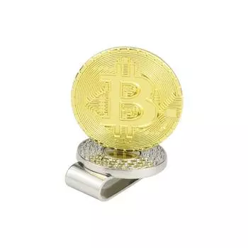 Маркер Биткойн Подарок Съемный Марка Для Гольфа Марка Биткойн Марк Зажим для шляпы Магнитный зажим для шляпы Зажим для шляпы для гольфа