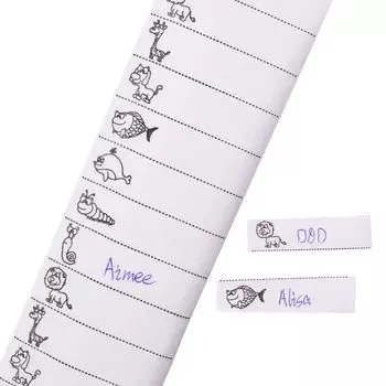 Маркер DIY Crafts Школьный лагерь Одежда Этикетка с именем Термоклеящиеся бирки Аксессуары для одежды Этикетки для одежды белый