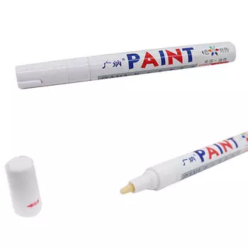 Маркер для автомобильных шин, краска-ручка, перманентная водонепроницаемая ручка для стекла, масло, искусство, 20 мл 14.5*1.5*1.5cm чёрный