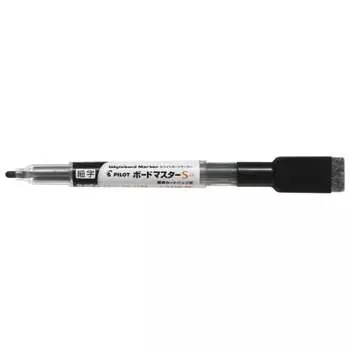 Маркер для доски Pilot Board Master S с тонким кончиком и ластиком, черный, 10 штук WMBSE150F10B