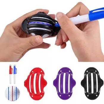 Маркер для мяча для гольфа, инструмент для ящика для гольфа, маркер, трафарет и набор ручек, инструмент для выравнивания мяча для гольфа, аксессуары для гольфа D